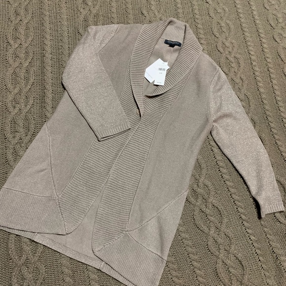 Banana Republic Gold Thread Holiday Cardigan - Picture 1 of 6